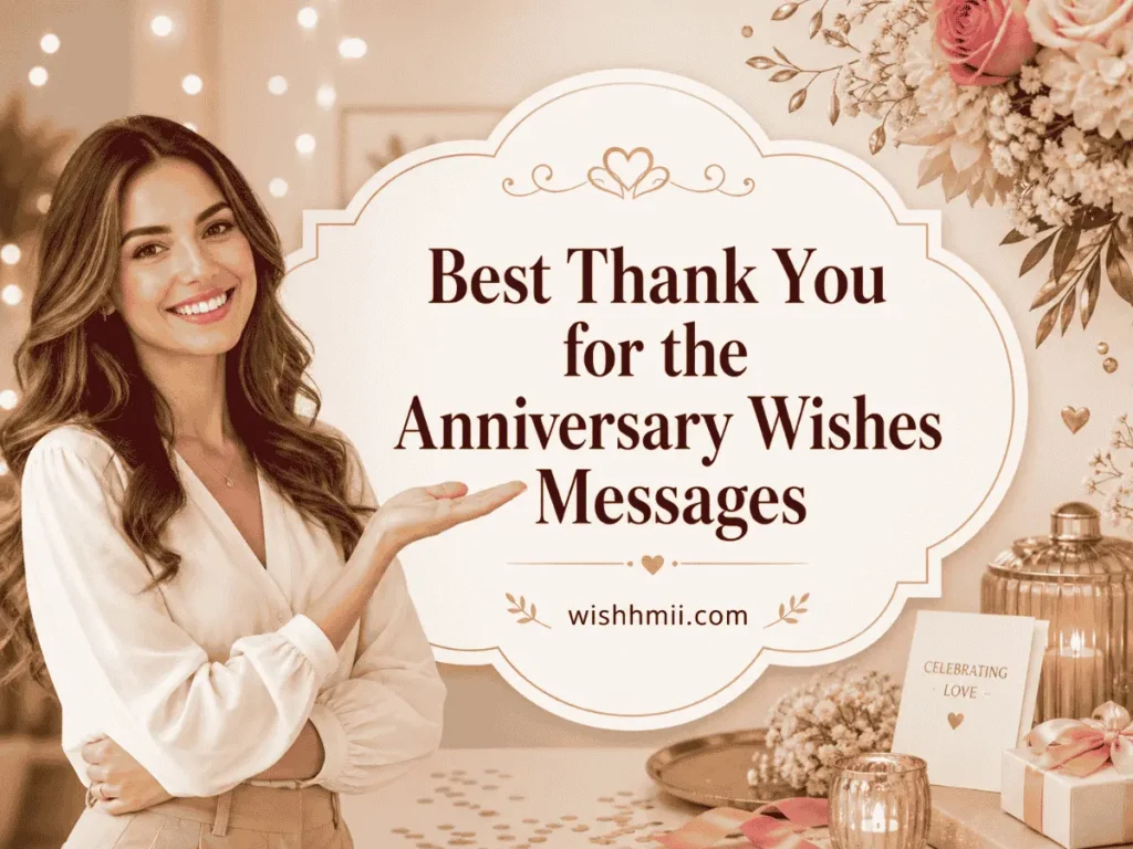 Best Thank You for the Anniversary Wishes Messages