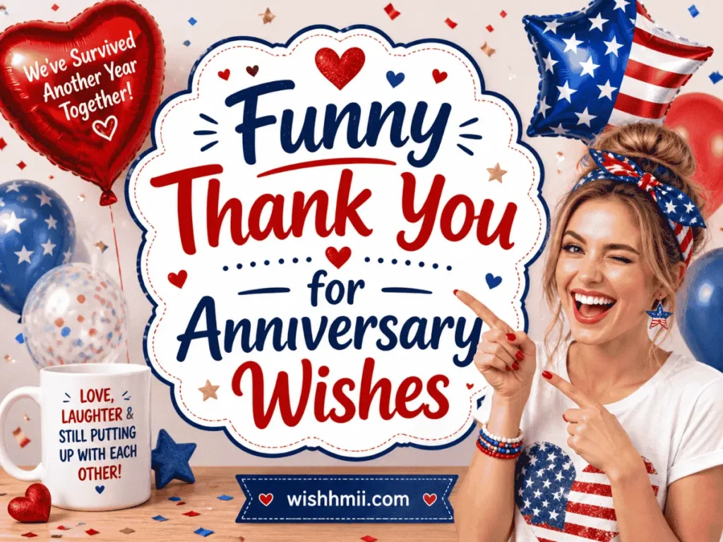 Funny Thank You for Anniversary Wishes