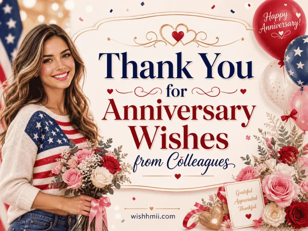 Thank You for Anniversary Wishes from Colleagues