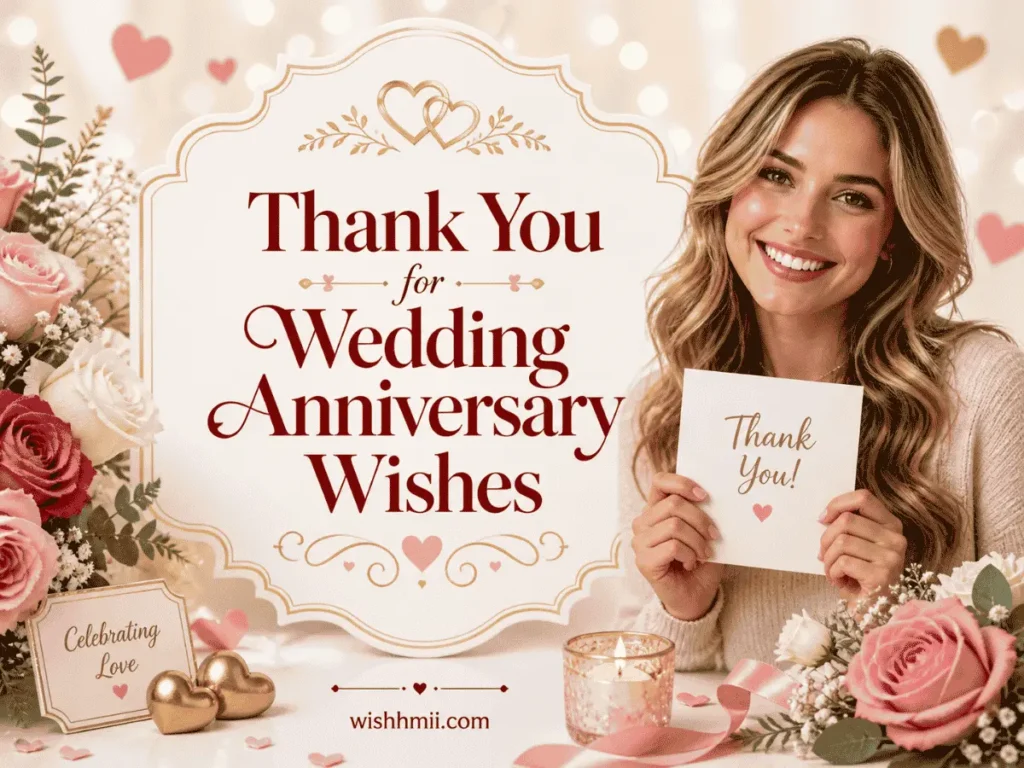 Thank You for Wedding Anniversary Wishes