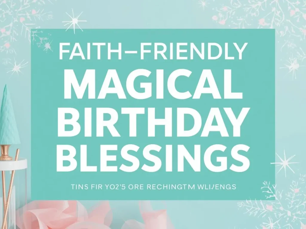 Faith-Friendly Magical Birthday Blessings