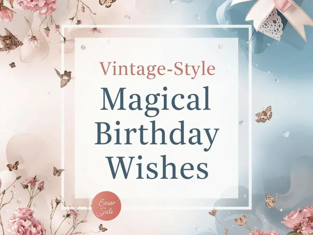 Vintage-Style Magical Birthday Wishes