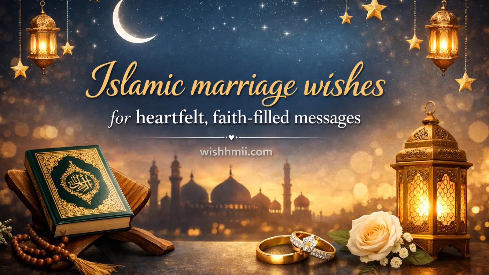 Islamic marriage wishes for heartfelt, faith-filled messages