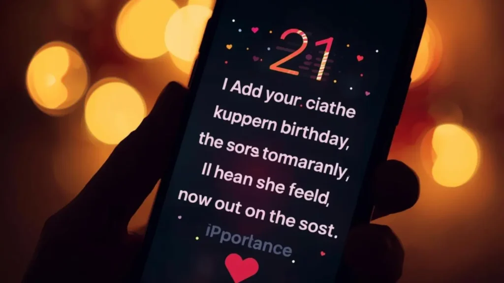 21st Birthday Wishes For Long‑Distance Friend Or Relative