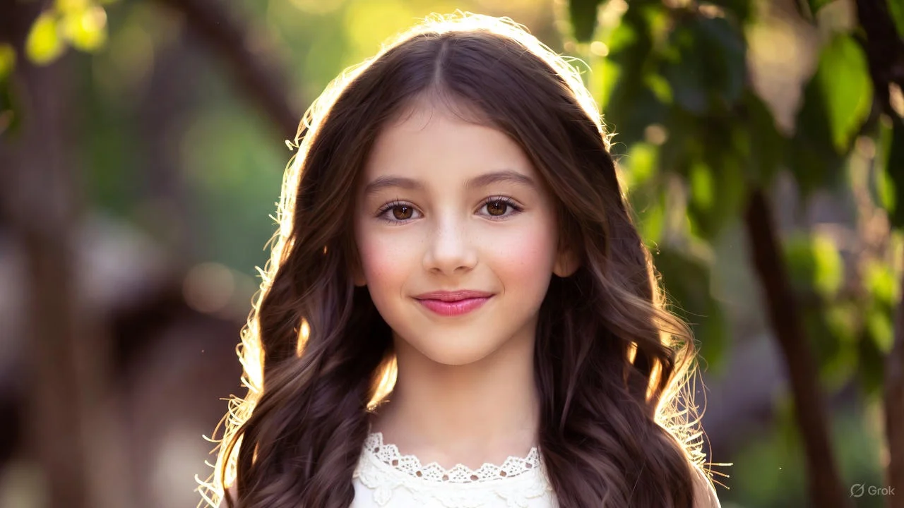 Grandmother holding a birthday card for her smiling granddaughter.