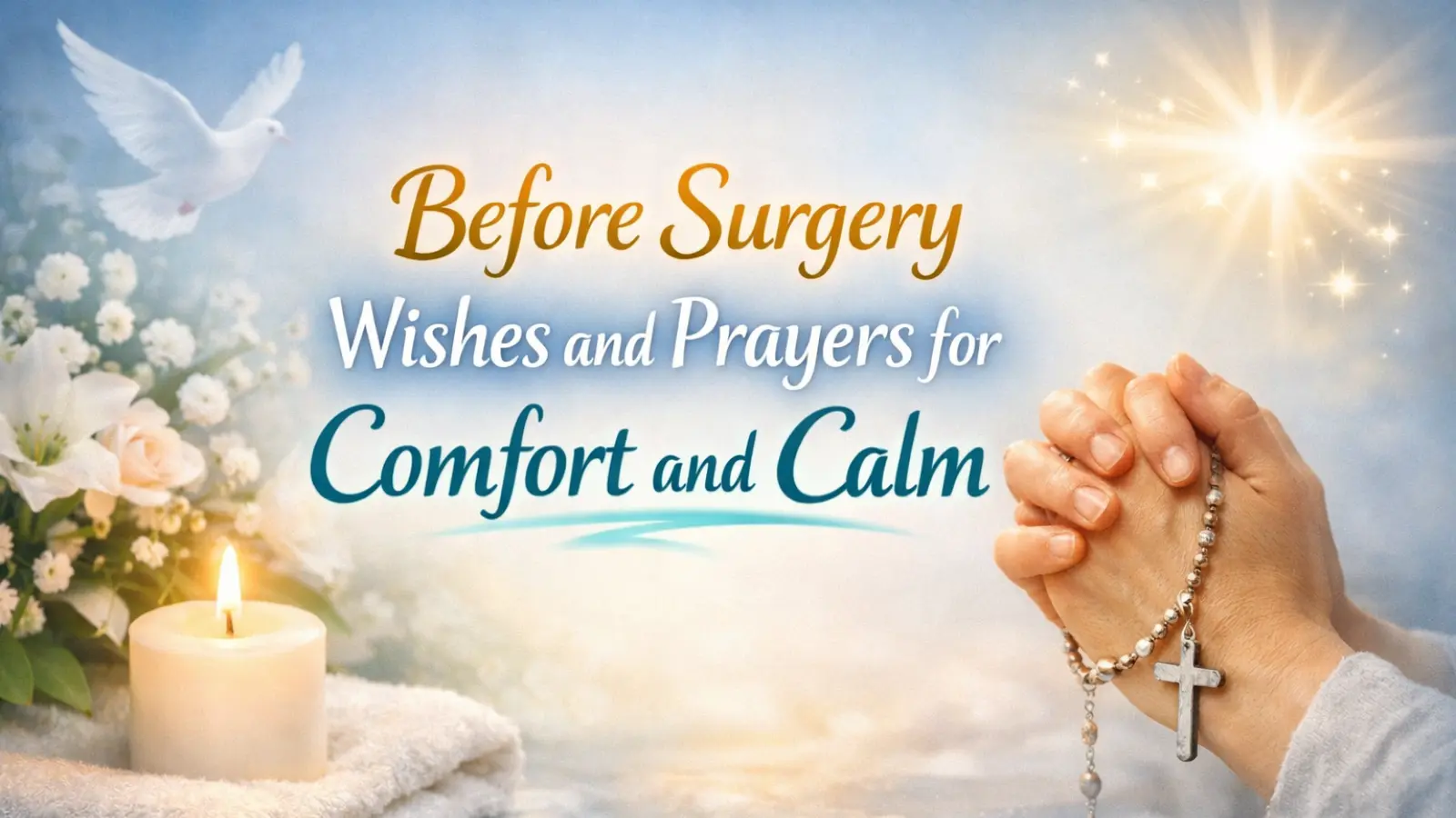 Before surgery wishes and prayers for Comfort and Calm