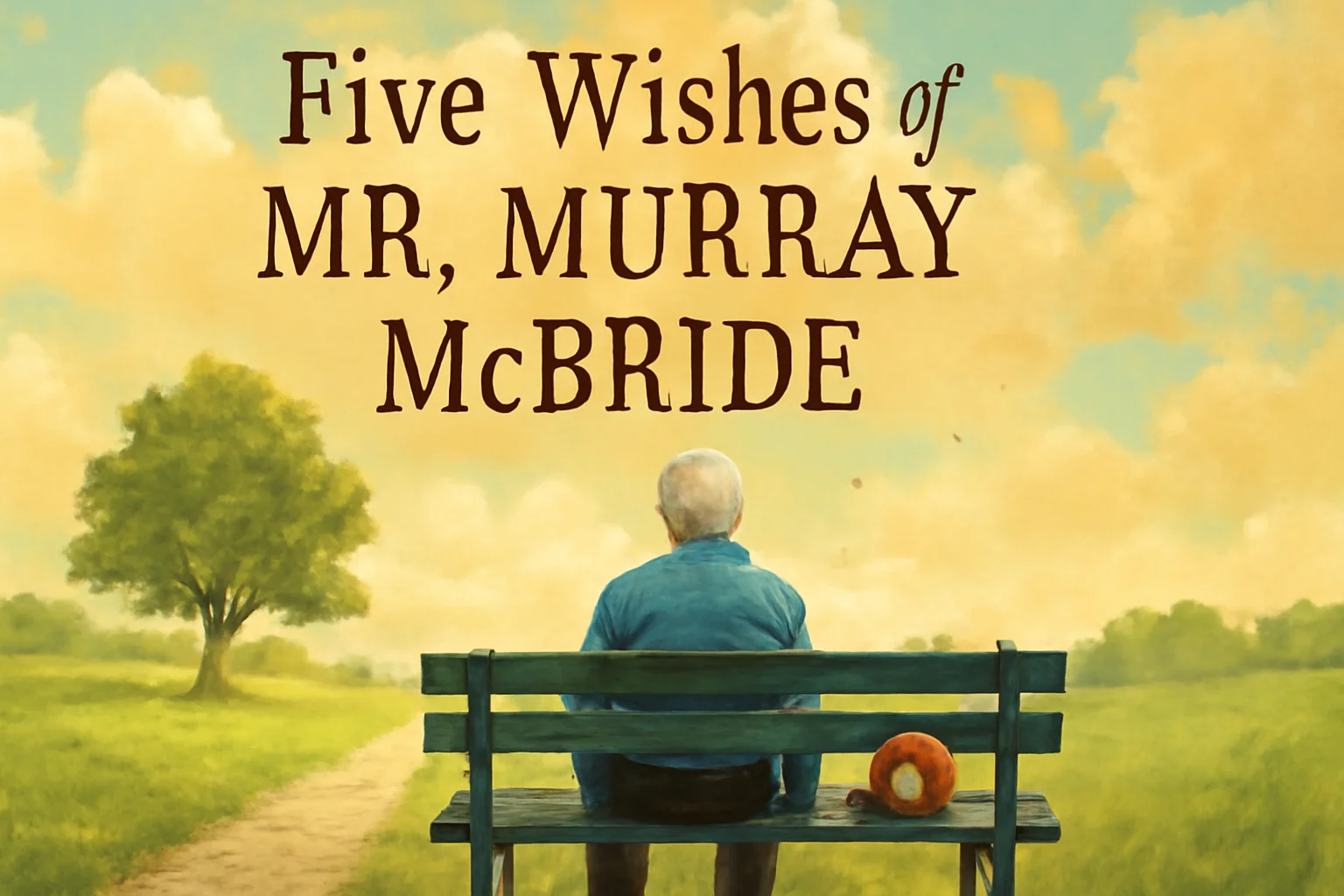 "An elderly man and a young boy sharing a thoughtful moment in a park, illustrating a deep and unexpected friendship."