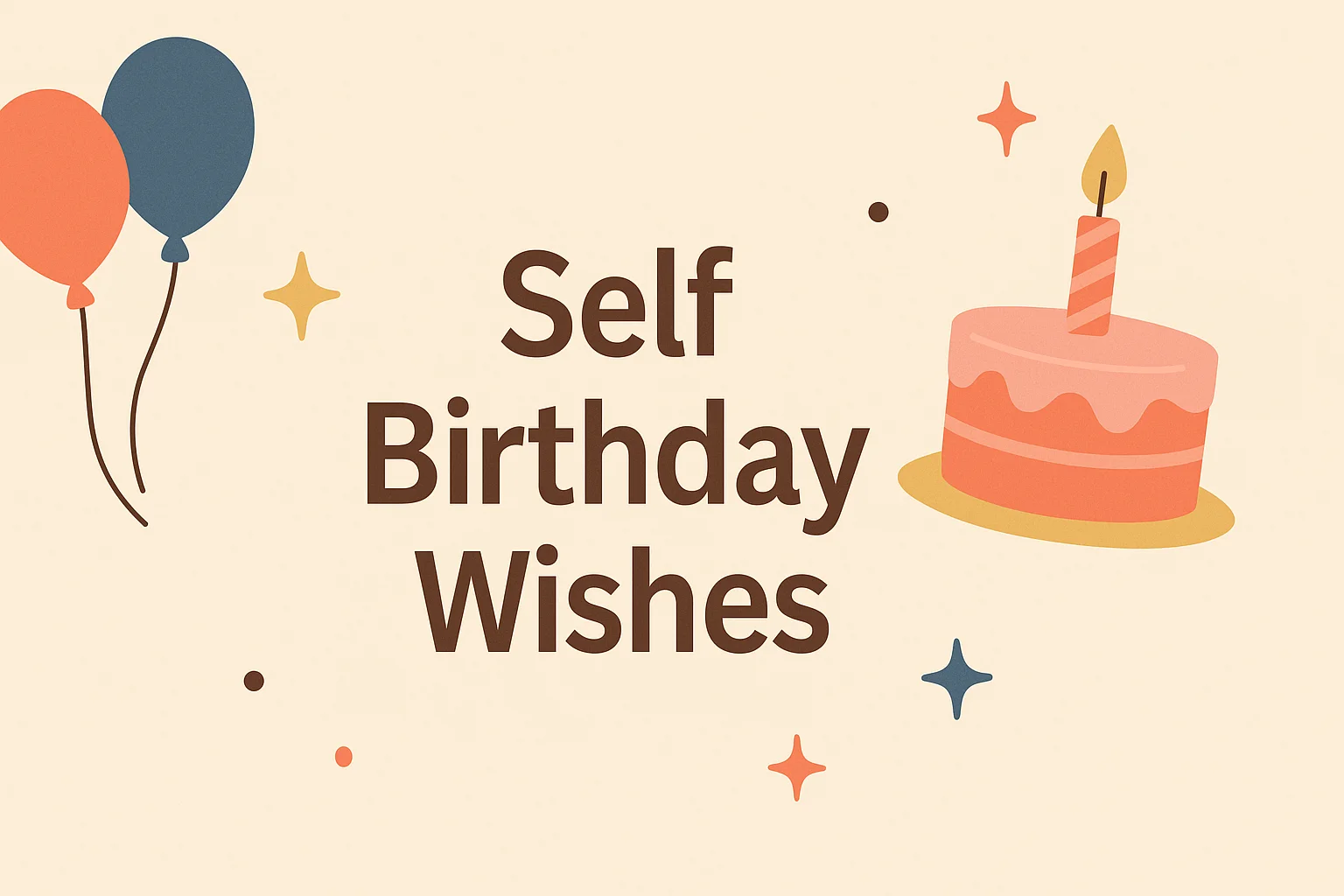 Person smiling over a small birthday cake while writing self birthday wishes in a journal.