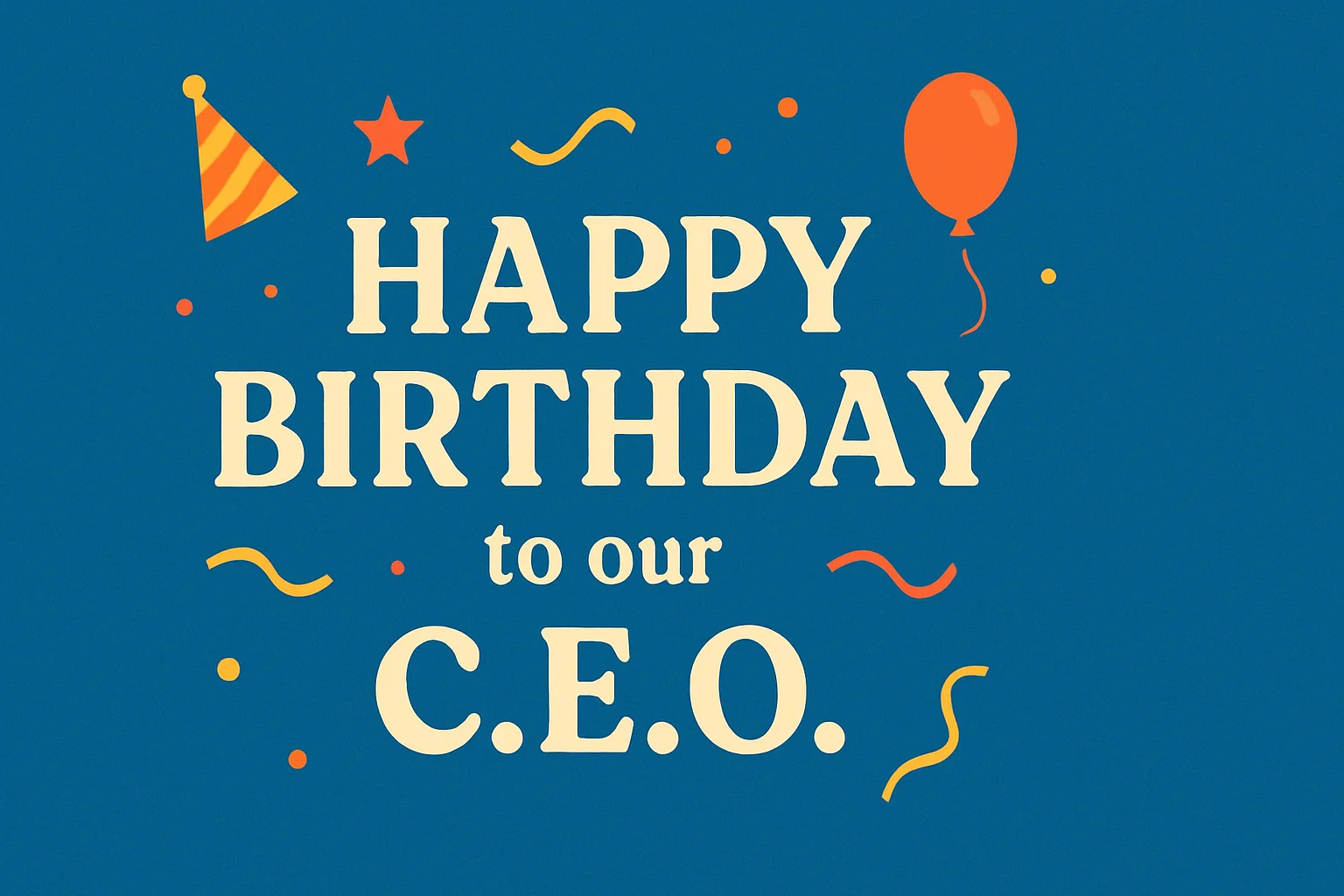 “Team celebrating their CEO’s birthday around a cake in a modern office boardroom.”