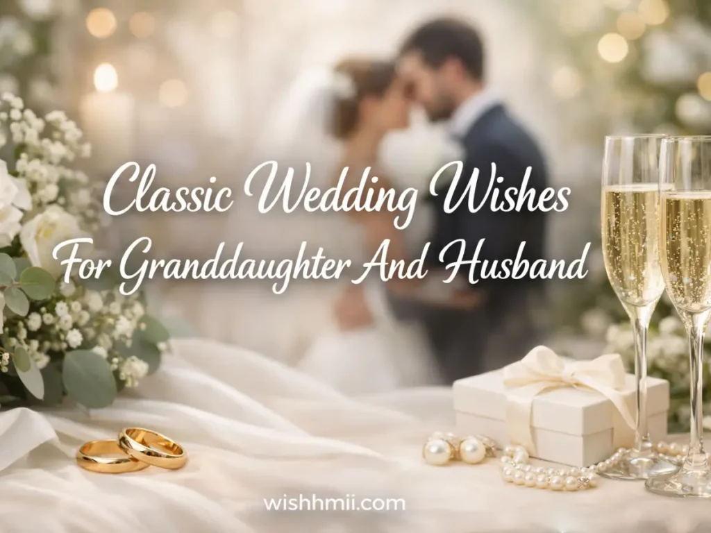 Classic Wedding Wishes For Granddaughter And Husband