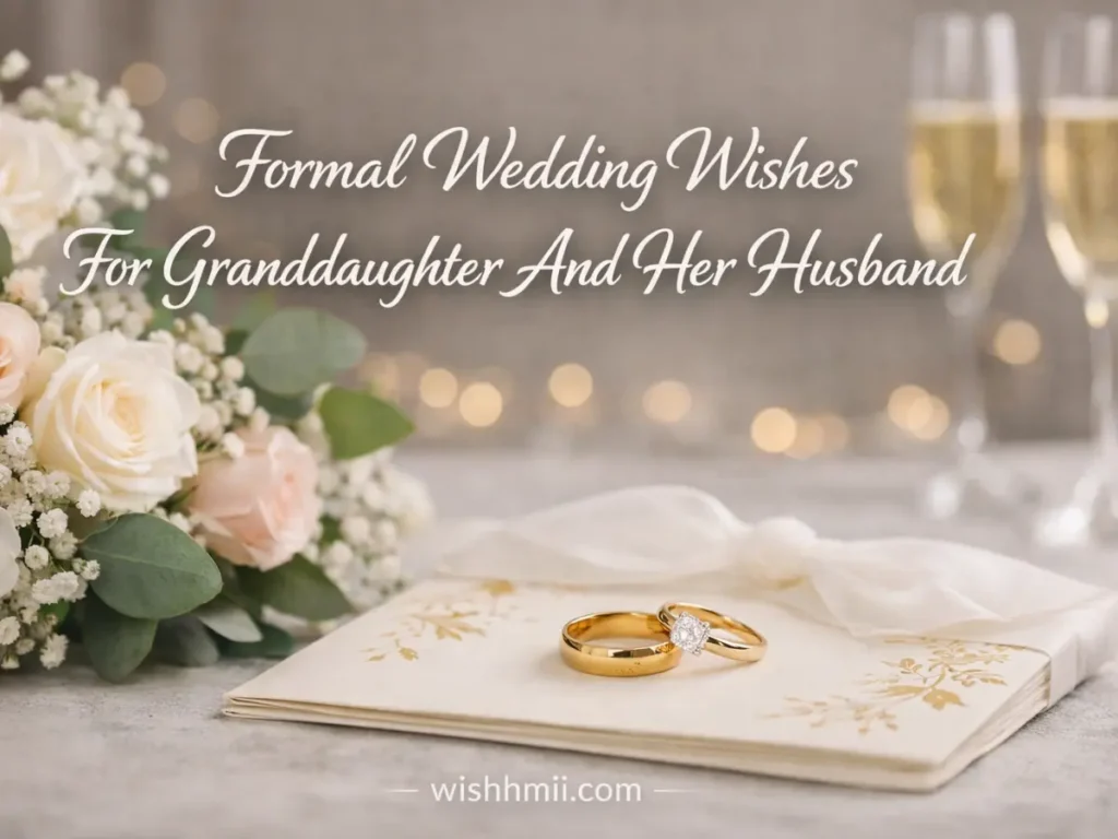 Formal Wedding Wishes For Granddaughter And Her Husband