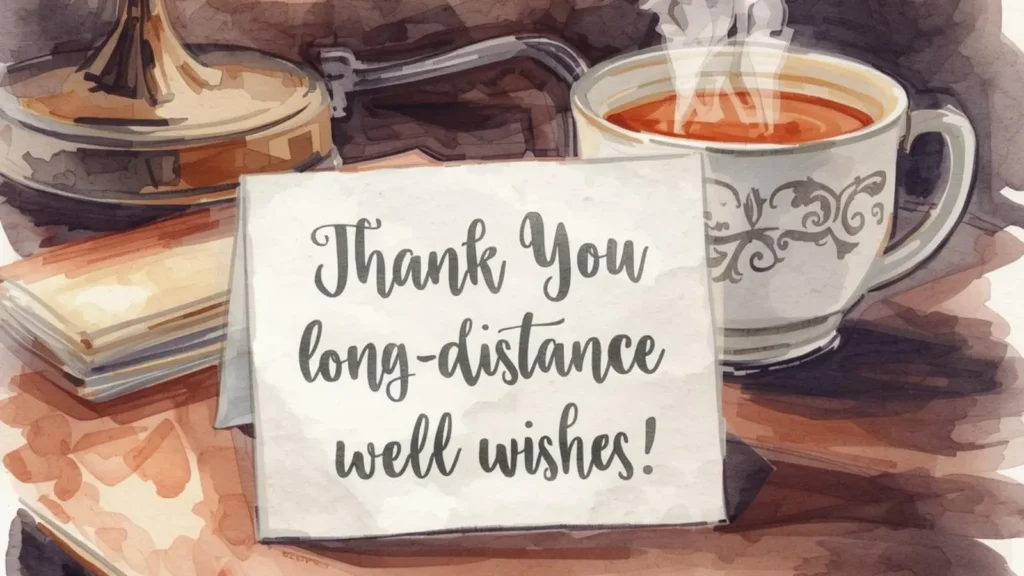 Thank-You For Long-Distance Well Wishes