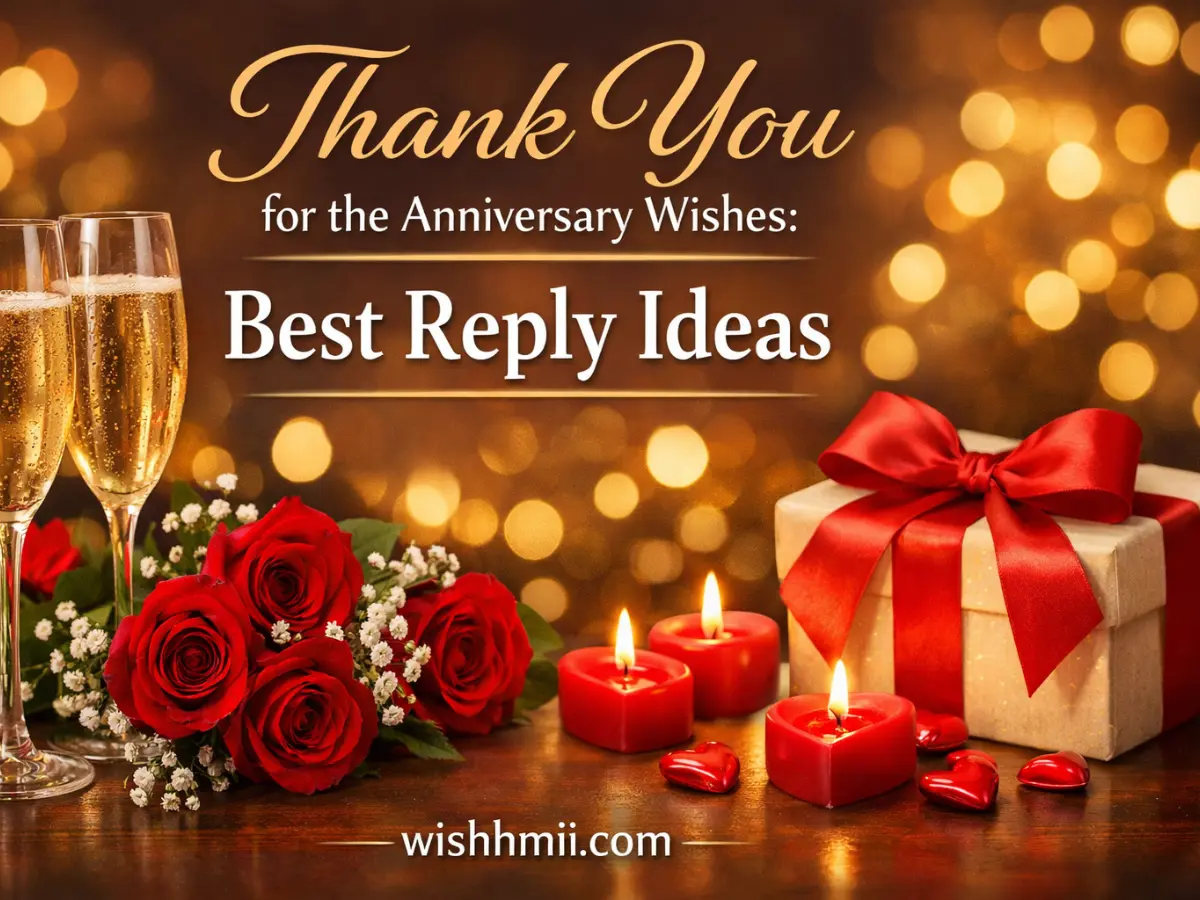 Thank you for the anniversary wishes Best Reply Ideas