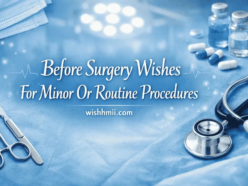Before Surgery Wishes For Minor Or Routine Procedures