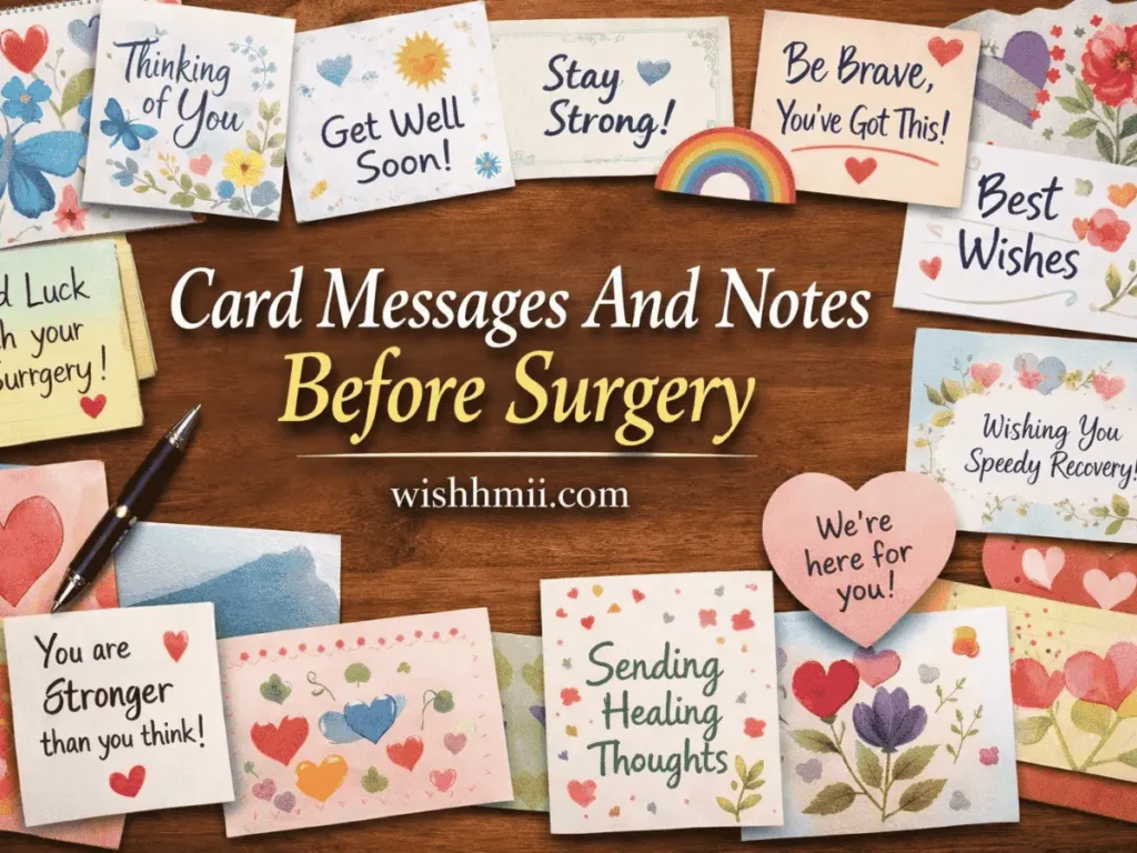Card Messages And Notes Before Surgery