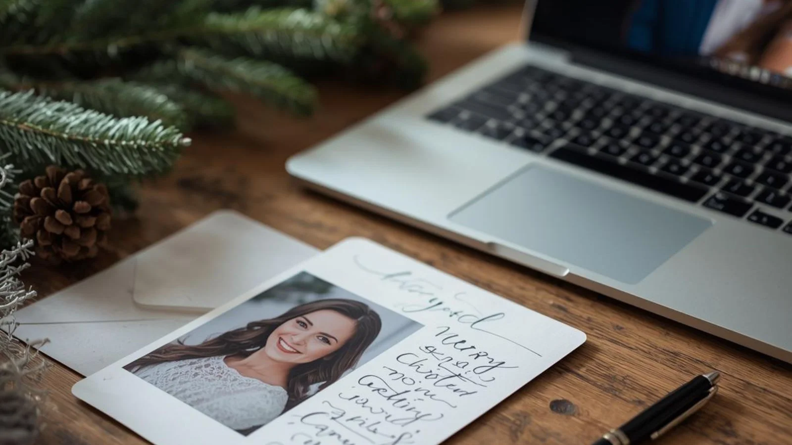 Wedding stationery and a cross arranged for writing Christian marriage wishes.