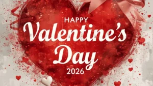 Cozy table setup for writing Valentine’s Day 2026 wishes in a card.