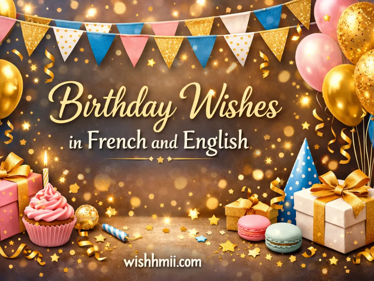 Birthday Wishes in French and English for Every Bond