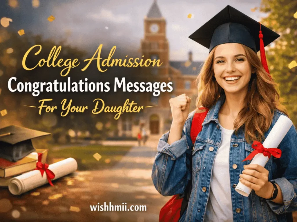 College Admission Congratulations Messages For Your Daughter