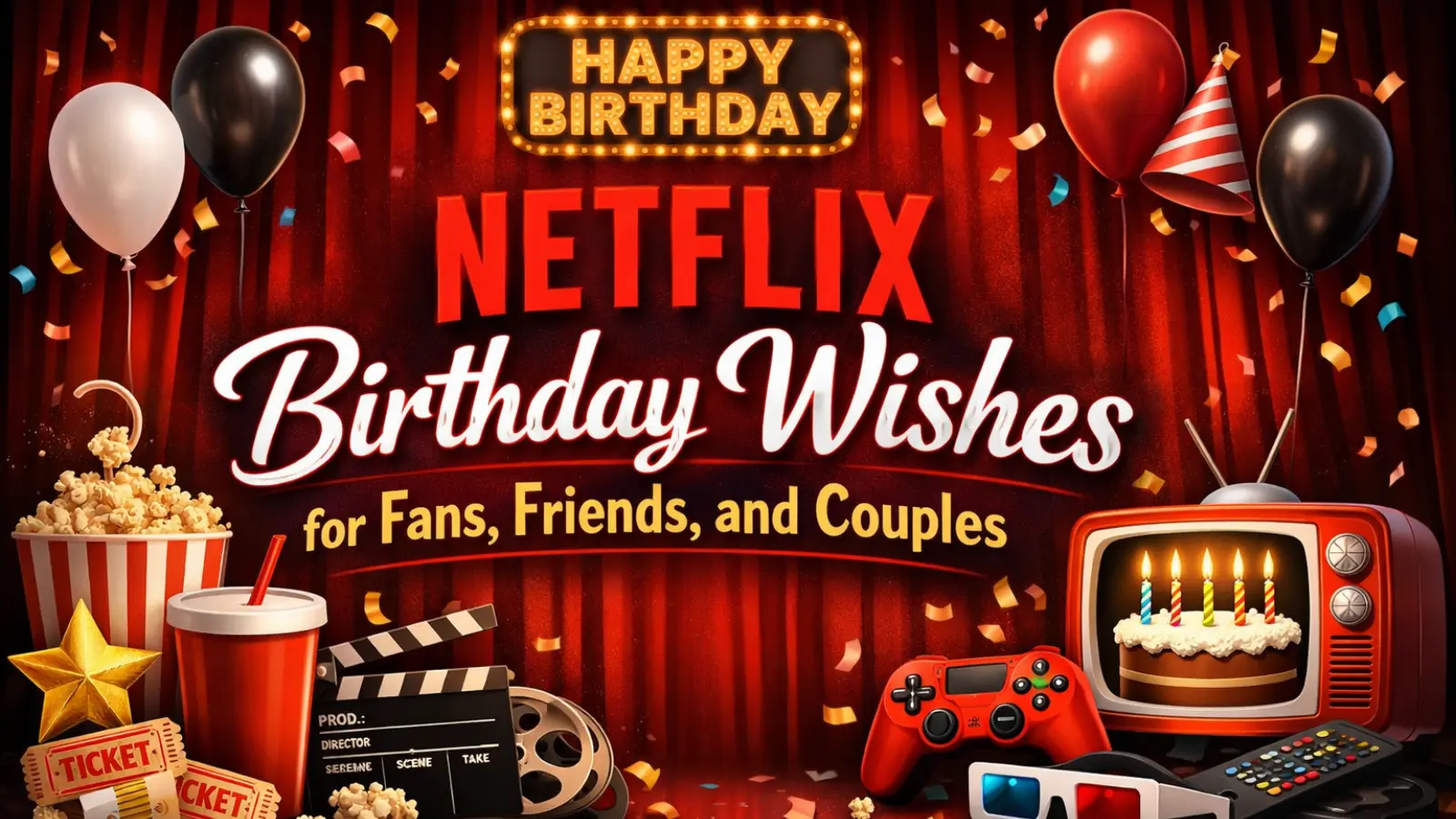 Netflix Birthday Wishes for Fans, Friends, and Couples