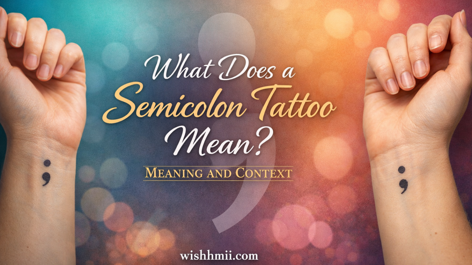 What Does a Semicolon Tattoo Mean? Meaning and Context