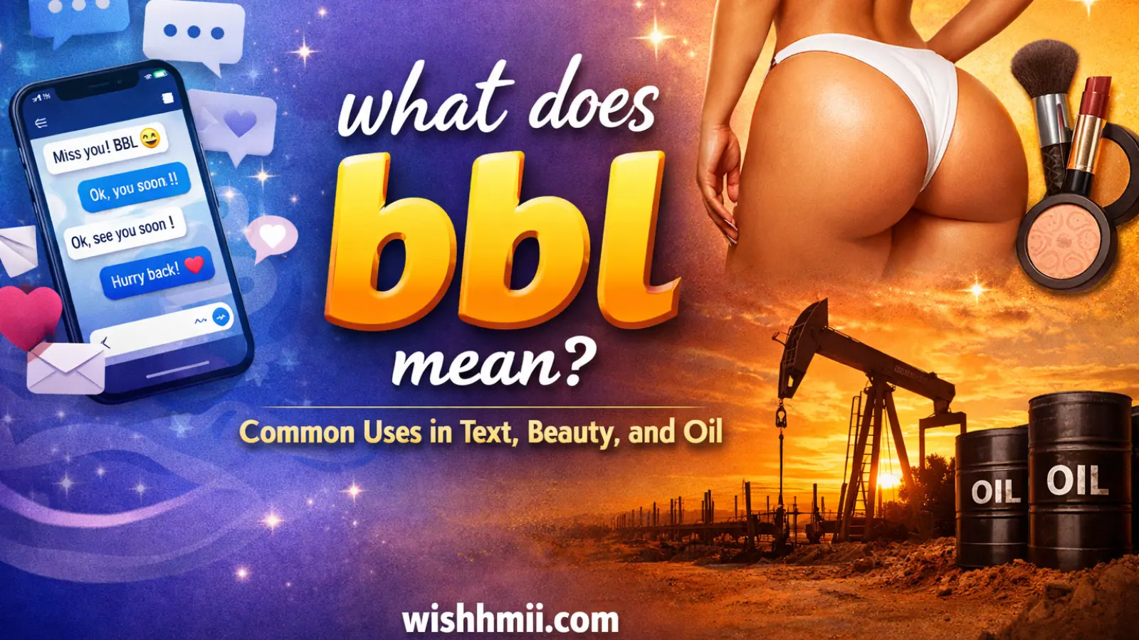 what does bbl mean? Common Uses in Text, Beauty, and Oil