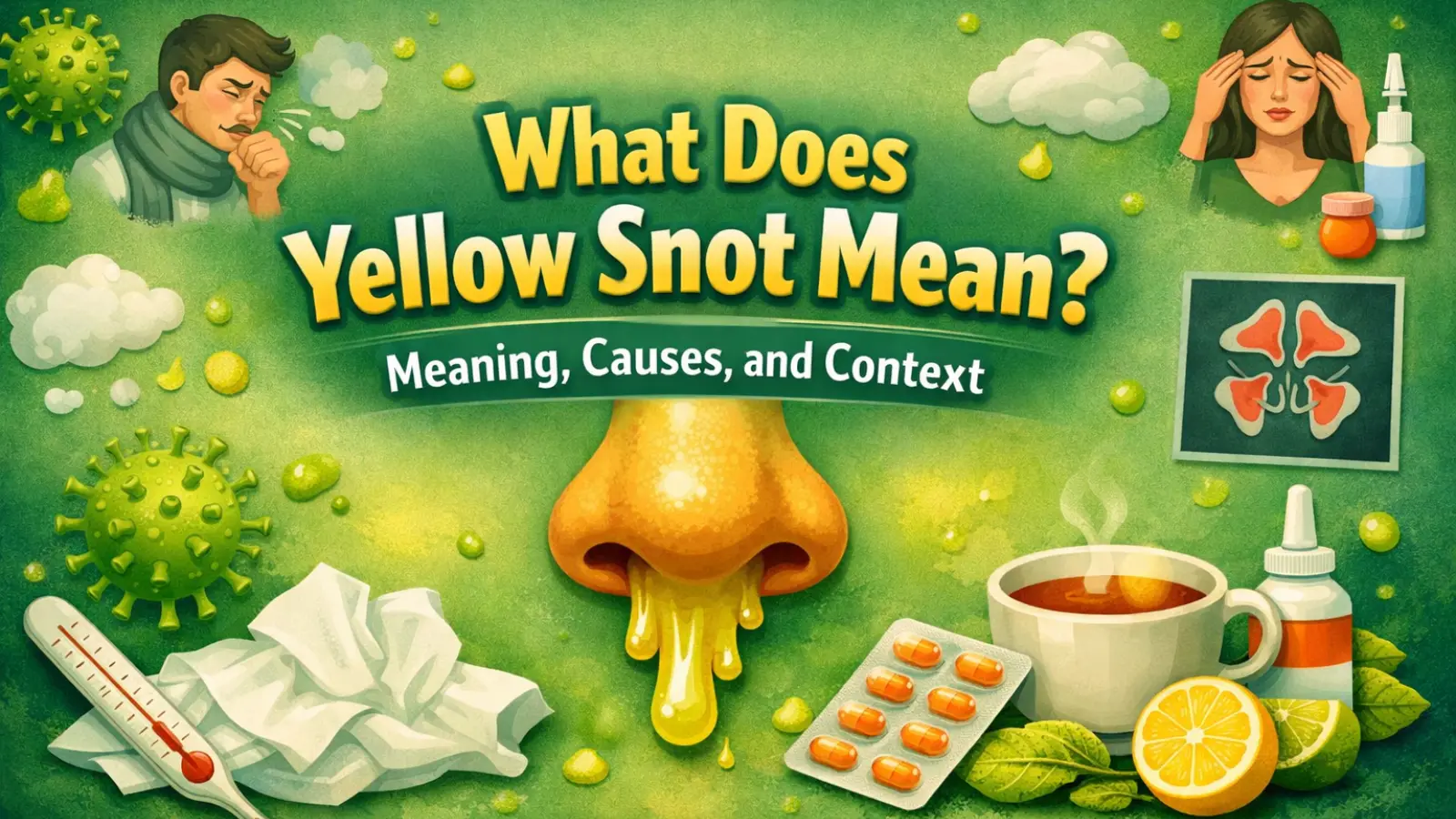 What Does Yellow Snot Mean? Meaning, Causes, and Context
