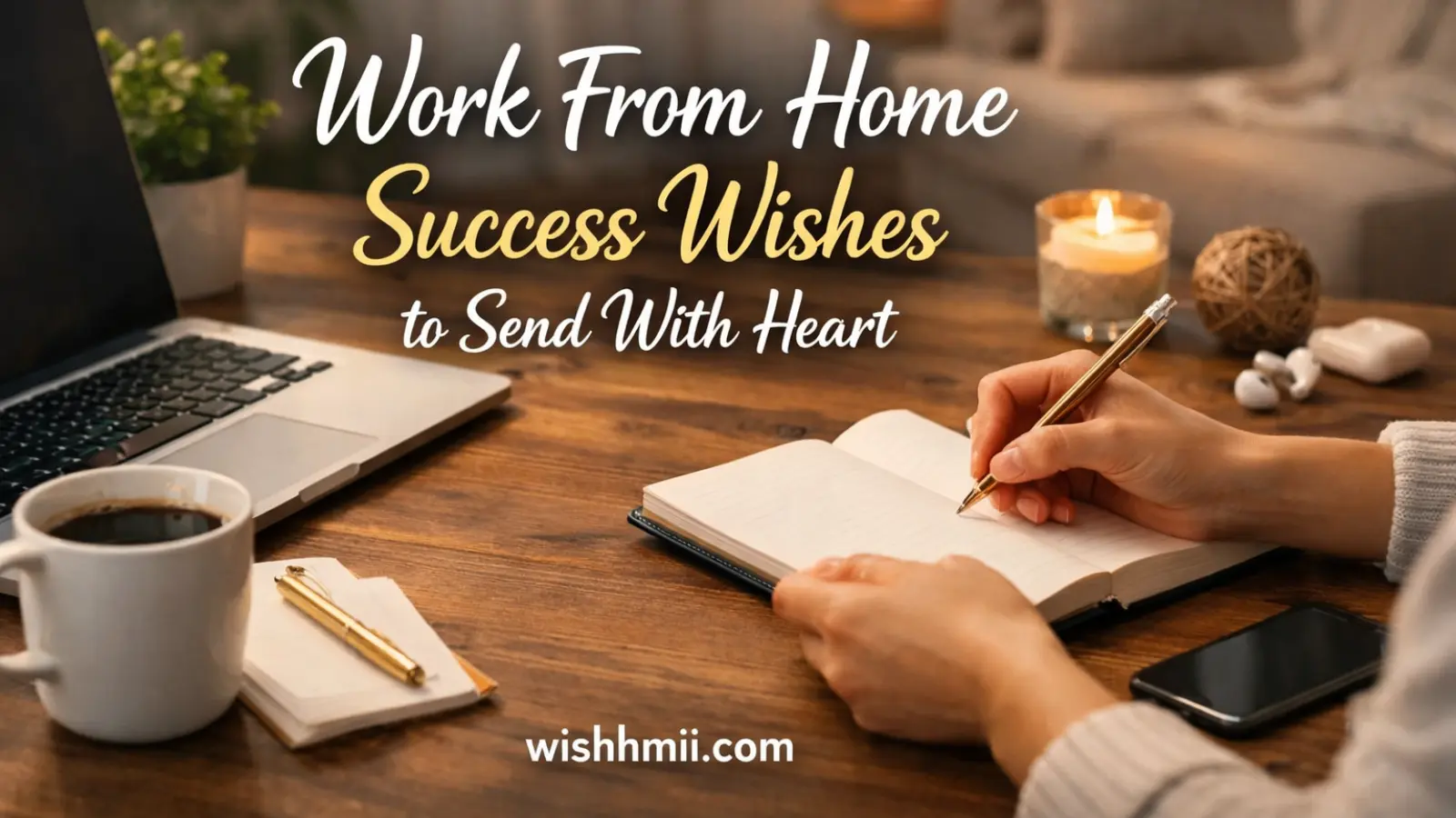 Work From Home Success Wishes to Send With Heart