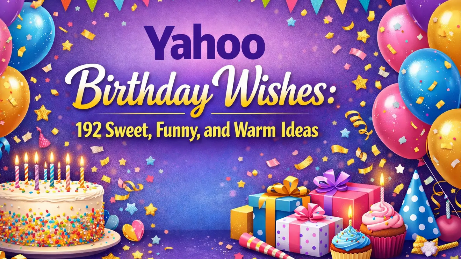 Yahoo Birthday Wishes: 192 Sweet, Funny, and Warm Ideas
