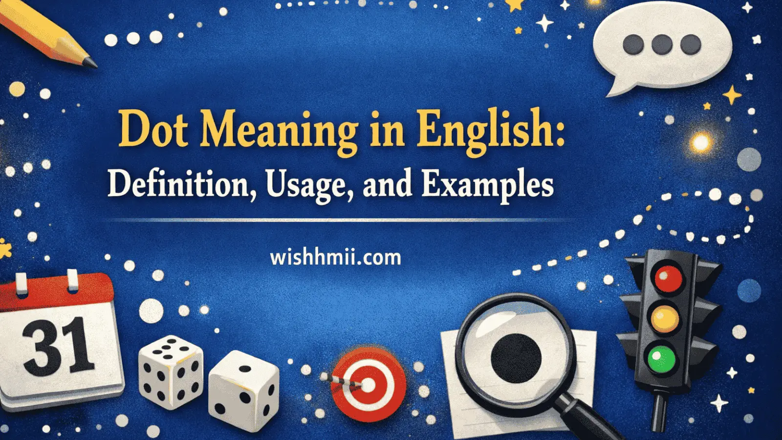Dot Meaning in English: Definition, Usage, and Examples