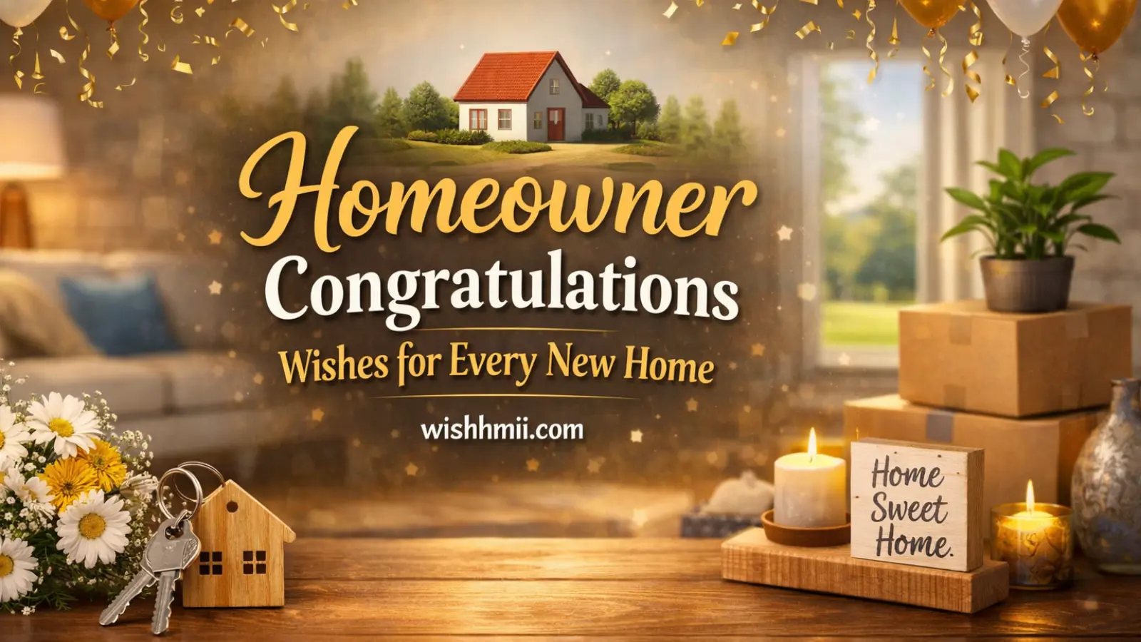 Homeowner Congratulations Wishes for Every New Home