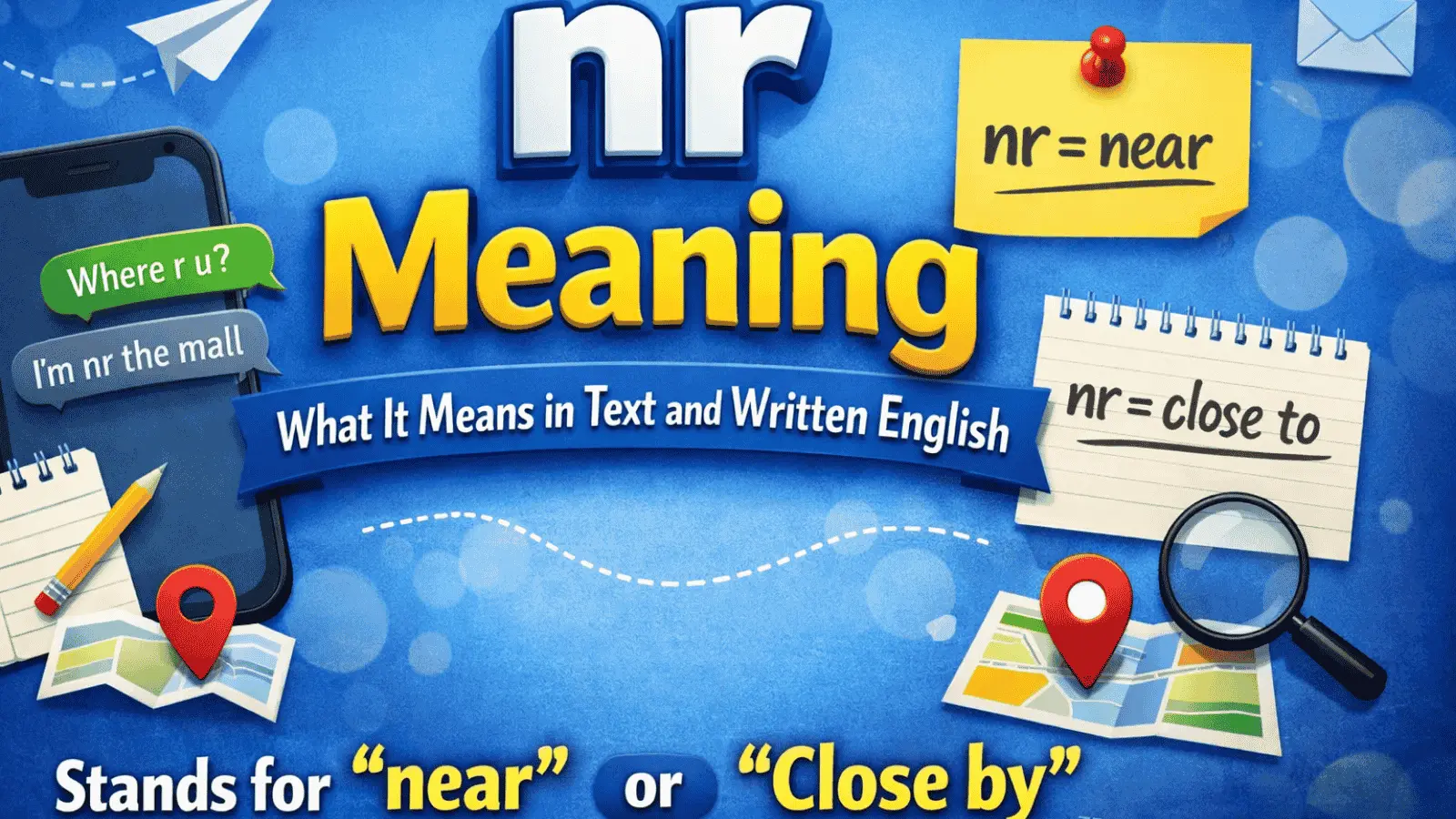 nr meaning: what it means in text and written English