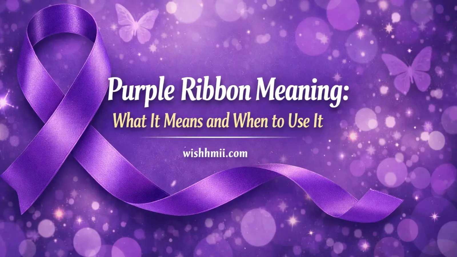 Purple Ribbon Meaning: What It Means and When to Use It