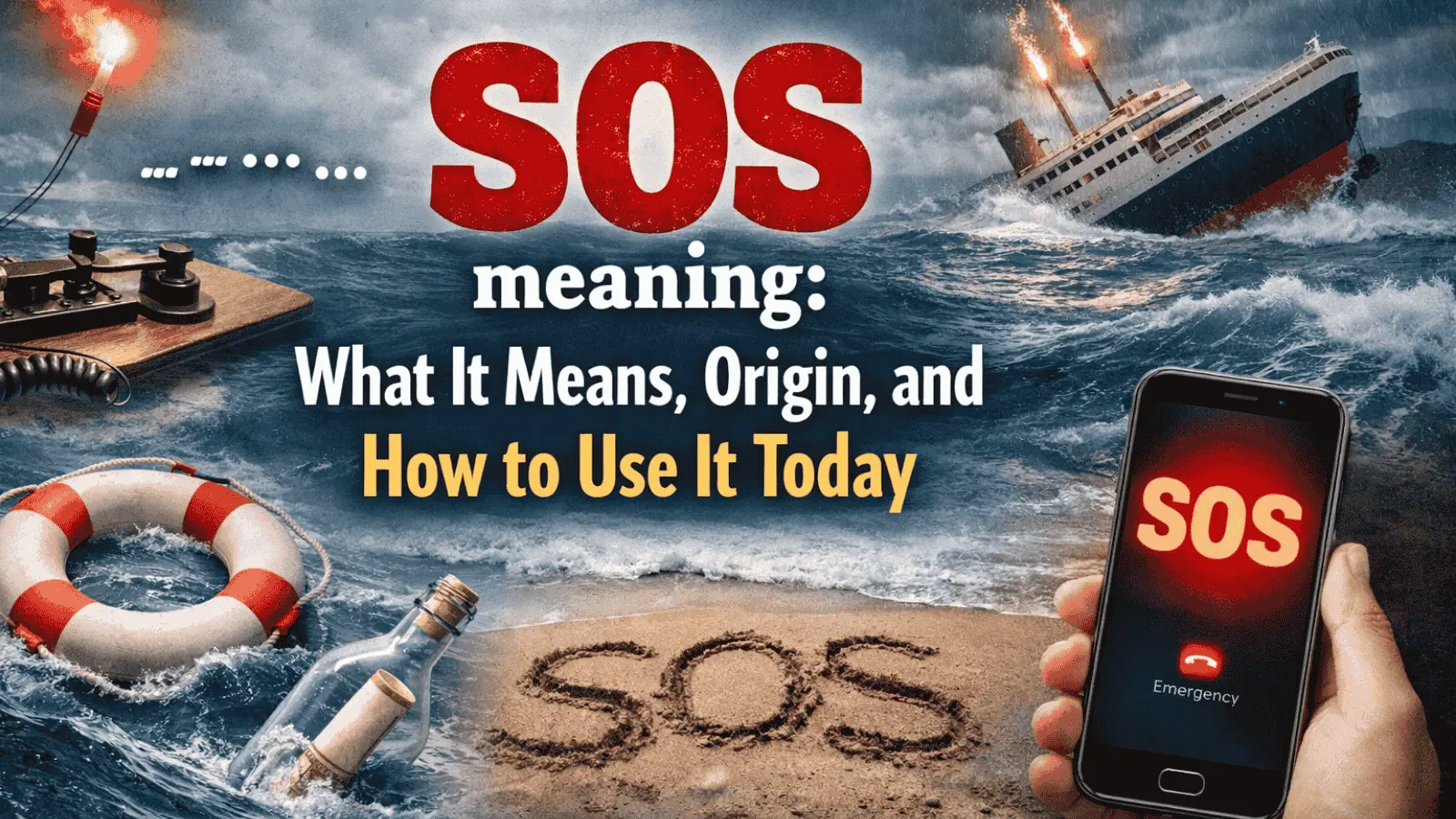 SOS meaning: What It Means, Origin, and How to Use It Today
