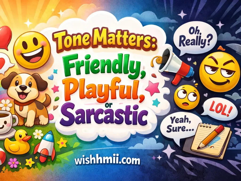 Tone Matters: Friendly, Playful, or Sarcastic